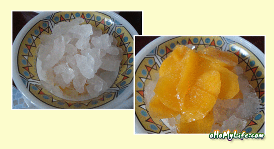 ขนมหวาน มะปรางลอยแแก้ว ขนมหวาร มะปรางลอยแแก้ว